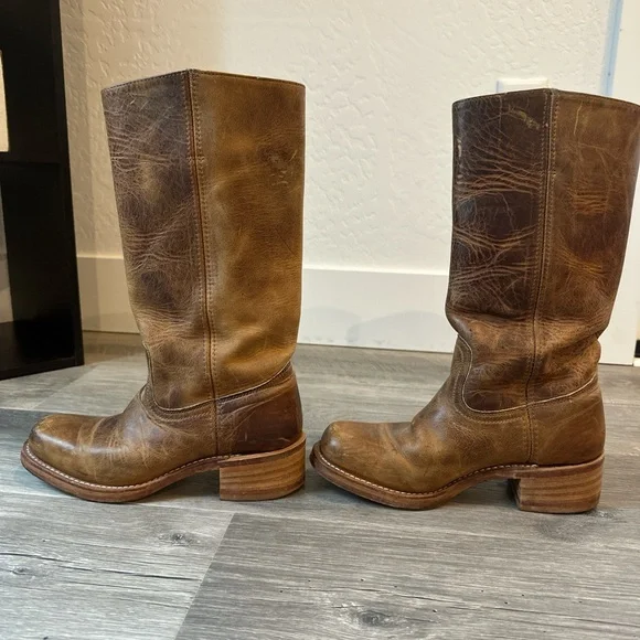 Frye Brown Leather Boots - Picture 3 of 9
